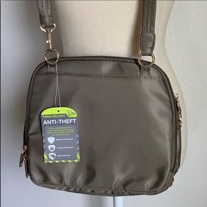 NWT Travelon anti thrift nylon crossbody bag